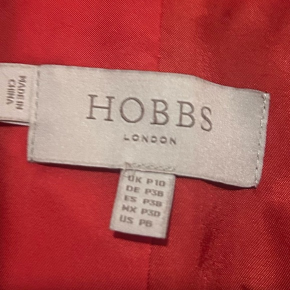 HOBBS London Suki One Button Blazer in Flame Red - Picture 11 of 13